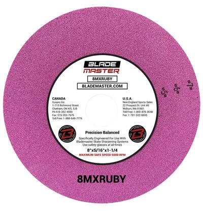 Luistimien Teroituslaikka 8" Ruby Red Luistimien Teroituslaikka 8" Ruby Red