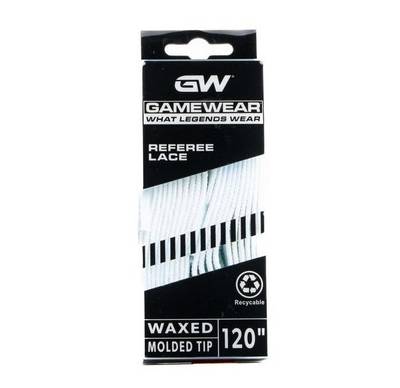 Game Wear Waxed Molded Tip Luistinnauha Referee White 6kpl/ltk